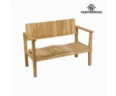 Banco con Respaldo Craftenwood (110 x 60 x 80 cm) - Colección Pure Life