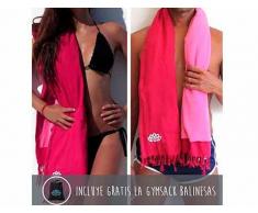 Toalla pareo Balinesas Fucsia BrightBolsa Gymsac