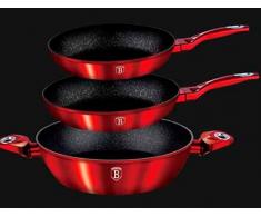 Set de 2 sartenes y cazuela Berlinger Haus Burgundy Metallic Touch Line
