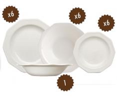 Vajilla de Loza Inglesa 19 piezas Churchill Artic White