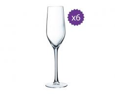 Set de 6 Copas 16 cl Flauta Hermitage Luminarc