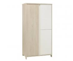 Blanco Armario Bebé LILI Blanco y Madera