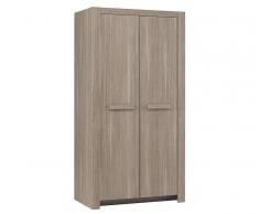Armario juvenil 2 puertas Auckland Roble Mobila
