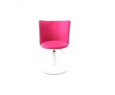 Silla de escritorio infantil rosa y blanca NEW MARCHANDE - Miliboo