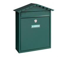 Arregui E5743 Buzón para exterior (acero), Verde, 360 x 300 x 110 mm