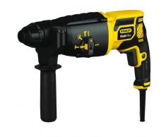 STANLEY FME500K-QS - Martillo SDS+ 750W y 2,7J de fuerza de impacto. Reversible y electrónico. 0-1050rpm. 0-5200ipm. 3 posiciones: rotativo, percutor, picador. 26mm de capacidad de perforación. 4 metros de cable de goma.