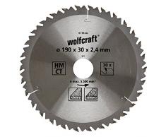 Wolfcraft 6736000 - Disco de sierra circular HM, 30 dient., serie marrón Ø 190 x 30 x 2,4 mm