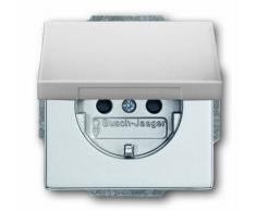 Busch-Jaeger 20EUK-83 - Enchufe empotrable con tapa