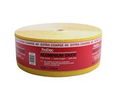 ProDec PACNL40 - Papel de lija abrasivo (grano 40, 50 m x 115 mm), color amarillo