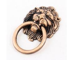 Tamaño de bolsillo cobre tono rosca hembra de 3 mm de diámetro armario cajón tirador de puerta