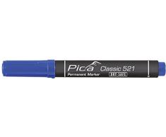 Pica Classic 521 - Marcador permanente (punta tipo cincel) color azul