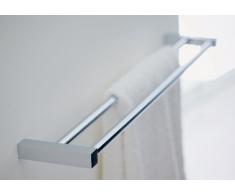 Toallero doble inox satinado metric Pomdor