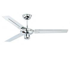 Ventilador de Techo Industrial Zephyr 122 cm de Cromo