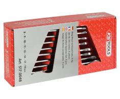 KS Tools 517.0048 - Pack de 8 piezas con llaves combinadas, en caja ventana, bocas pulidas (tamaño: 8-19 mm)