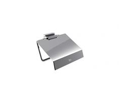 Roca A816849001 - Portarrollo con tapa (posibilidad de instalación mediante tornillería o adhesivo)