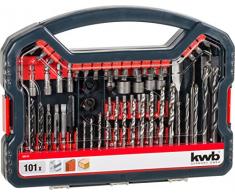 kwb 109110 Juego de - brocas (Taladro, Juego de brocas, Ladrillo, Metal, Madera, 55 pieza(s), Caja, 101 pieza(s))