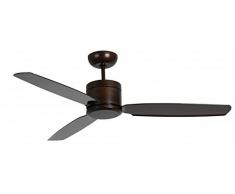 Ventilador de techo Turno Bronce / nuez incluyendo el Mando a distancia 132 cm