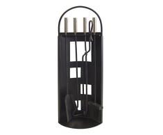 Imex El Zorro 10016 - Juego para chimenea arco-chapa (inox, 68 x 23 x 14 cm) color negro