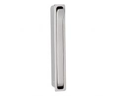 Siro 2227-93ZN21 - Gancho plegable llegó a involucrarse - 1 ganchos, altura 93 mm, mirada de acero inoxidable,