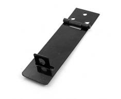 Tono plateado Metal de pestillo de puerta con pasador para puerta armario puertas candado juego de grapas