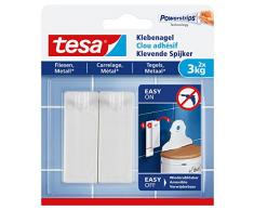 Tesa - Gancho autoadhesivo para azulejos y metal, 77763-00000-00