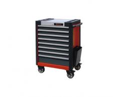 Egamaster - Armario portaherram.con ruedas 8 cajones rojo