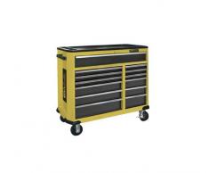 Egamaster - Armario portaherram.con ruedas 13 cajones amarillo