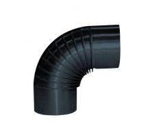 Kamino - Flam Codo para Chimenea, Negro, 25x3x12 cm, 331590