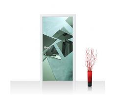 Para puerta de fieltro de papel pintado 100 x 211 cm - la parte superior de la - de las puertas de panel de fieltro de póster de papel pintado adhesivo para puerta de la decoración de imagen de la XXL Póster para puerta de