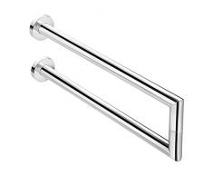 Pomdor - Toallero lateral doble cromo kubic cool