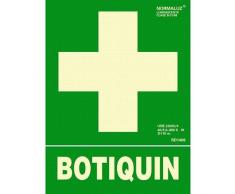 Normaluz RD14108 - Señal Luminiscente Botiquin Clase B PVC de 0.7mm con CTE, RIPCI, 22.4 x 30cm