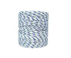 Cofan 08101102 - Cordón trenzado polipropileno para persianas, 5 mm, color azul y blanco