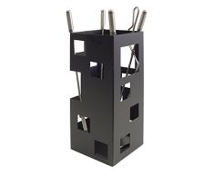 Imex El Zorro 10029 - Juego para chimenea, cuadrado (útiles de inox, 50 x 20 x 20 cm)