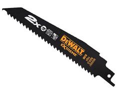 DeWalt DT2307L-QZ - Hoja de sierra sable bi-metal Extreme 2X de demolición, longitud: 228mm, paso de diente: 0,6mm para madera y clavos
