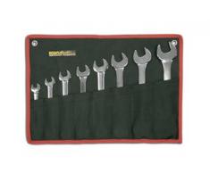 Ega Master - Juego De 8 Llaves Fijas Cromado Pulido Espejo