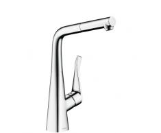 Hansgrohe metris - Mezclador/a monomando cocina giratorio extraible acero
