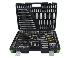 JBM 52840 - Pack de 216 piezas con vasos hexagonales en estuche (cromado) color negro