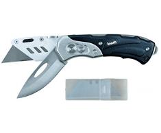 KWB universal 016910 (con 2 cuchillas, cuchillo y cúter, plegable, con cuchillas de repuesto), 1 pieza, con cuchilla de repuesto,
