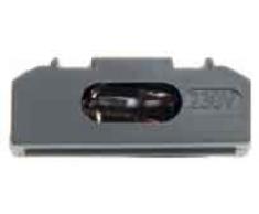 Hager - Lámpara neon para interruptor bipolar 230v 0,9ma gris