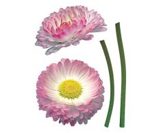 Komar Deco de pegatinas Daisy, 1 pieza, color rosa/blanco/verde, 17023h