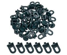 50 clips de invernadero, de plástico, resistentes para plantas, colgadores, ojales, clips de ayuda para invernadero, accesorios