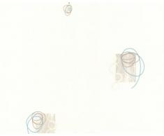 A.S. Création papel pintado de tejido-no-tejido Life azul marrón blanco 10,05 m x 0,53 m 162229