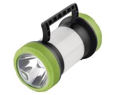 Emos Linterna de mano LED recargable con 7 modos de luz, linterna de camping con función de banco de energía, lámpara de trabajo, 350 lm, alcance de 260 m, incluye cable de carga USB-C