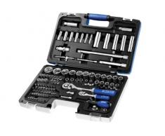 EXPERT E034805 - Juego de vasos y accesorios 1/4 - 1/2 - 98 piezas