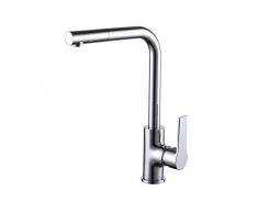 Clever Artic Xtreme - Grifo lavabo monomando, sistema de ahorro de agua EcoNature y energético ColdOpen, salida de agua en efecto cascada