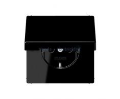 Jung - Base enchufe schuko tapa protección niños termoplastico negro