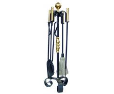 Imex El Zorro 10041-F - Pack de 4 piezas para chimenea (forja, 70 cm)