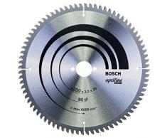 Bosch 2 608 640 645 - Hoja de sierra circular Optiline Wood - 250 x 30 x 3,2 mm, 80 (pack de 1)