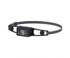 Ledlenser NEO1R - Linterna LED recargable de 250 lúmenes, excelente linterna ligera, ultra compacta, recargable, para correr al aire libre, senderismo, ciclismo con diadema reflectante (negro)