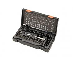 Hitachi - 752500 - Set 41 puntas de atornillar Phillips, Pozidrive, Torx, inviolables, hexagonales y planas + portapuntas + adaptador + vasos de impacto